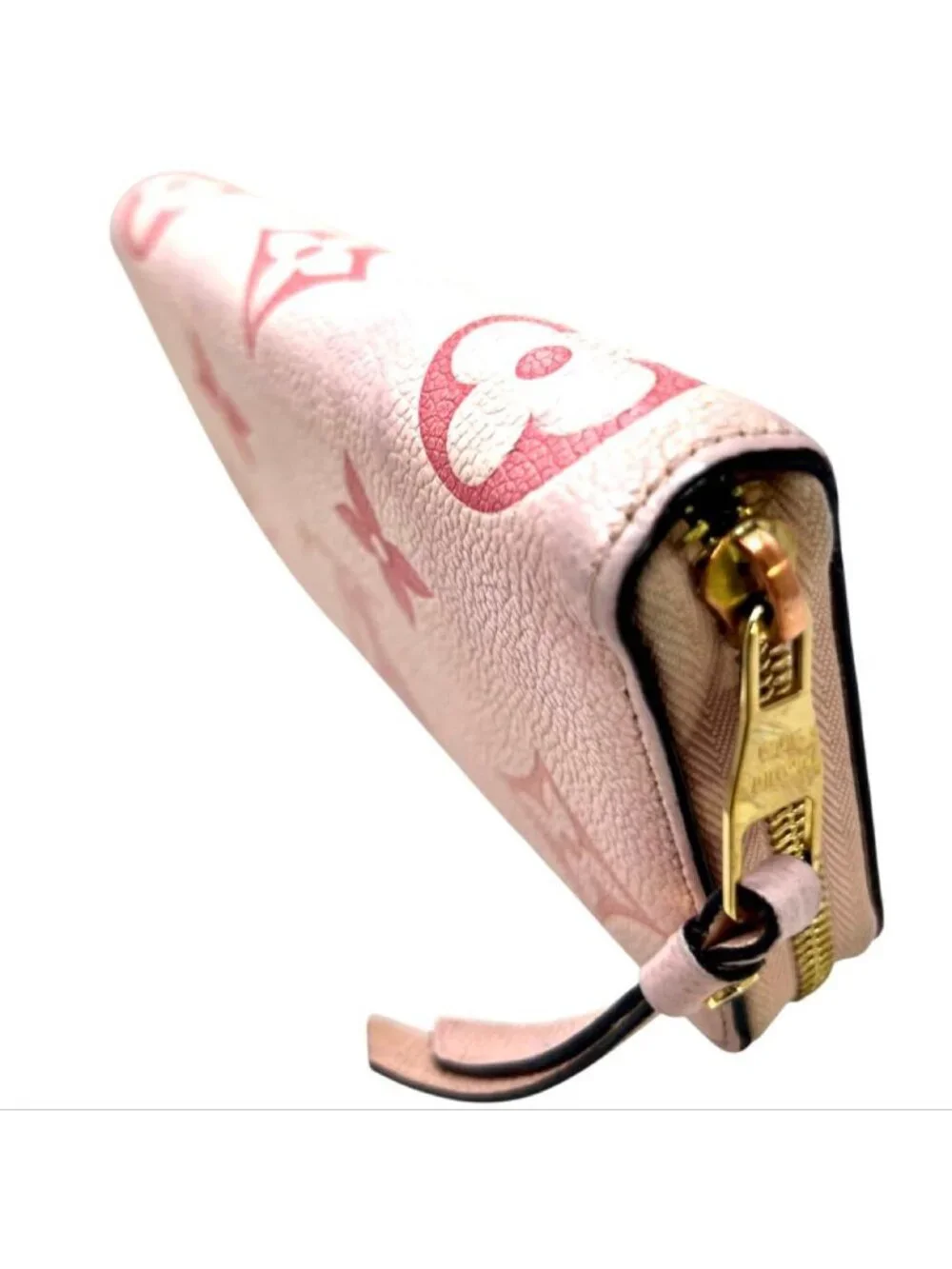 Louis Vuitton Bicolor Empreinte Zippy Wallet Bouton de Rose